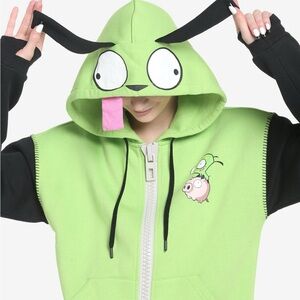 Nickelodeon Invader Zim GIR Cosplay Hoodie